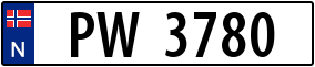 Trailer License Plate